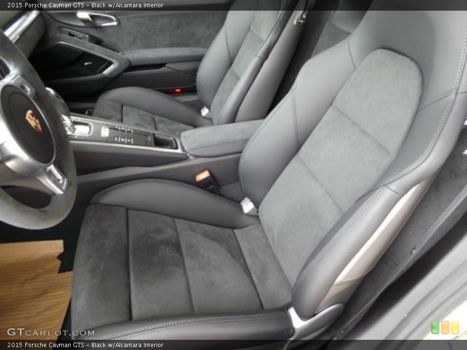 Black w/Alcantara Interior Front Seat for the 2015 Porsche Cayman GTS #103311064