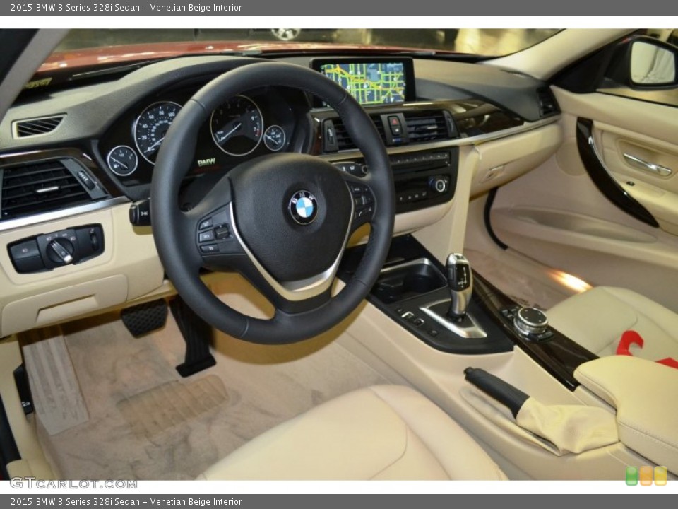 Venetian Beige Interior Photo for the 2015 BMW 3 Series 328i Sedan #103319035
