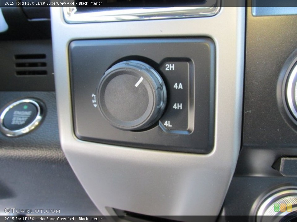 Black Interior Controls for the 2015 Ford F150 Lariat SuperCrew 4x4 #103322641