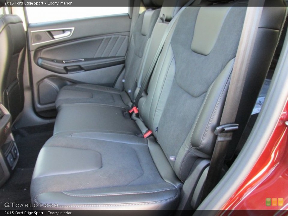 Ebony Interior Rear Seat for the 2015 Ford Edge Sport #103322839