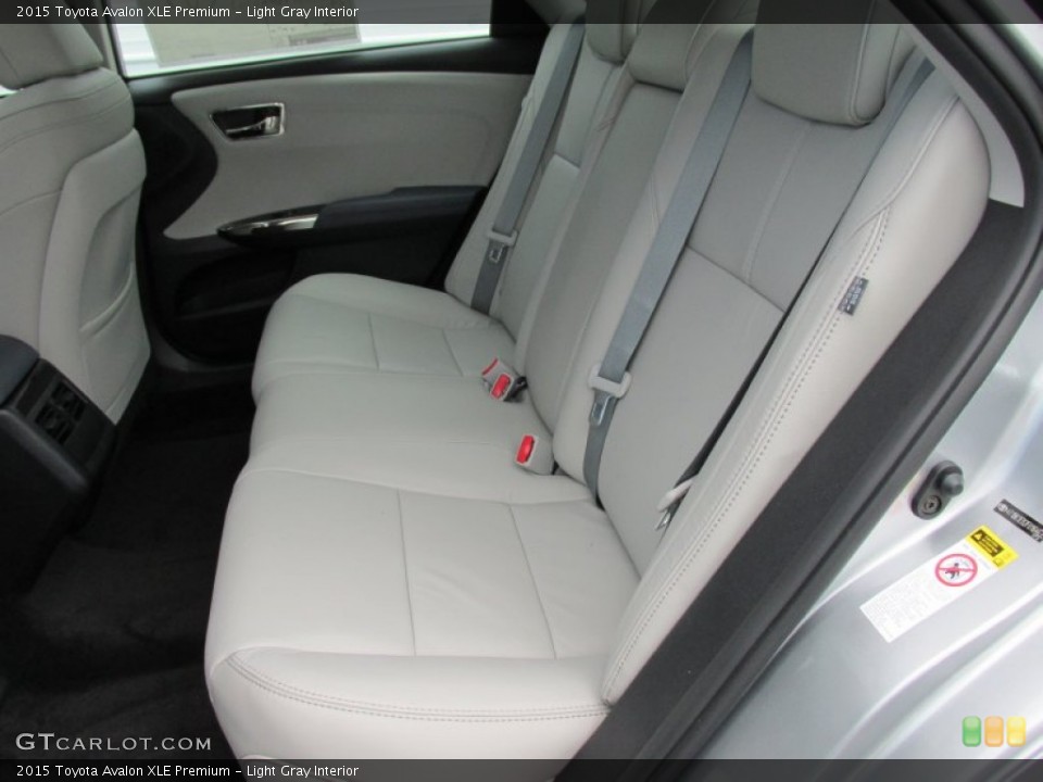 Light Gray Interior Rear Seat for the 2015 Toyota Avalon XLE Premium #103325878