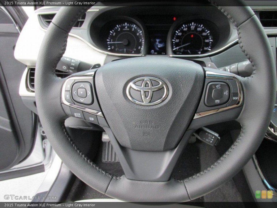 Light Gray Interior Steering Wheel For The 2015 Toyota
