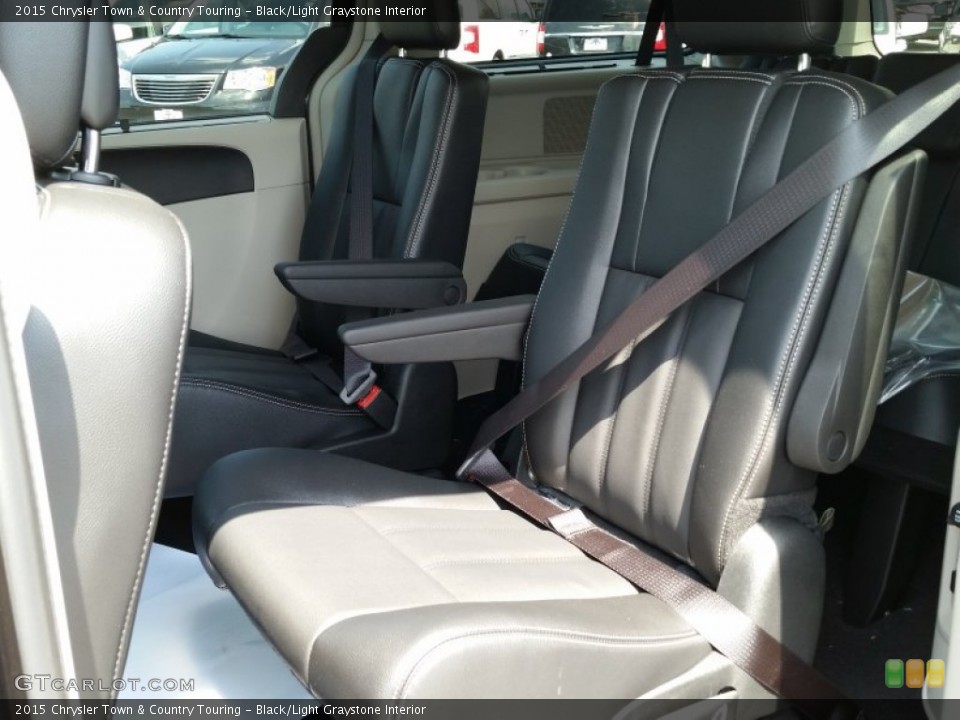 Black/Light Graystone Interior Rear Seat for the 2015 Chrysler Town & Country Touring #103326530