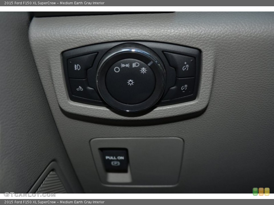 Medium Earth Gray Interior Controls for the 2015 Ford F150 XL SuperCrew #103327367