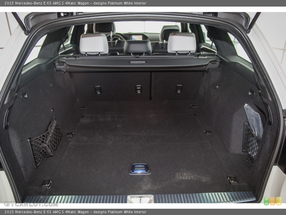 designo Platinum White Interior Trunk for the 2015 Mercedes-Benz E 63 AMG S 4Matic Wagon #103331102