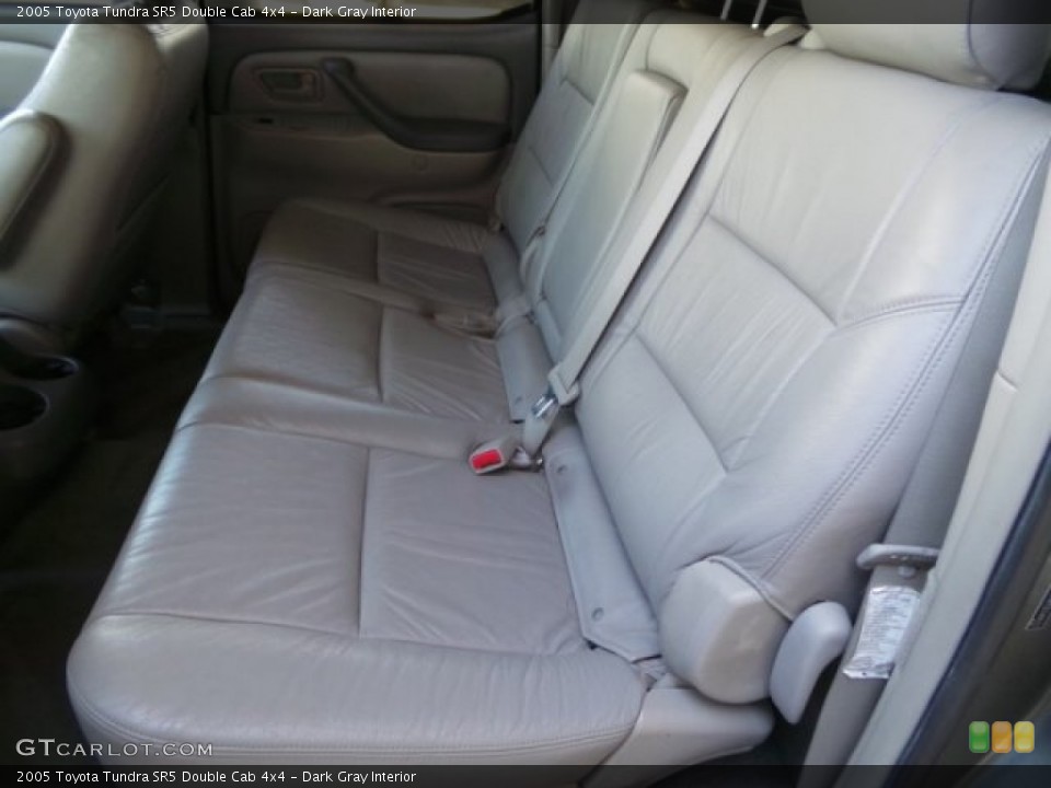 Dark Gray Interior Rear Seat for the 2005 Toyota Tundra SR5 Double Cab 4x4 #103337888