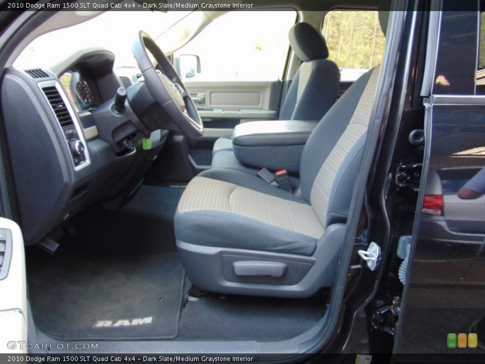 Dark Slate/Medium Graystone Interior Photo for the 2010 Dodge Ram 1500 SLT Quad Cab 4x4 #103338362