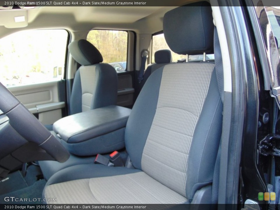 Dark Slate/Medium Graystone Interior Front Seat for the 2010 Dodge Ram 1500 SLT Quad Cab 4x4 #103338383