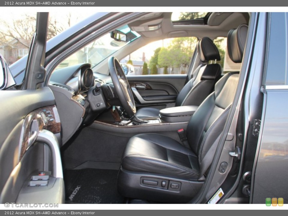 Ebony Interior Front Seat for the 2012 Acura MDX SH-AWD Advance #103340207