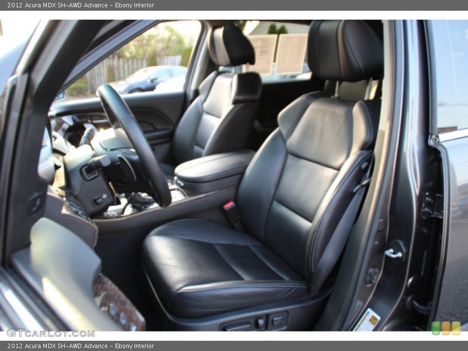 Ebony Interior Front Seat for the 2012 Acura MDX SH-AWD Advance #103340243