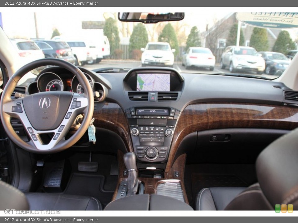 Ebony Interior Dashboard for the 2012 Acura MDX SH-AWD Advance #103340282