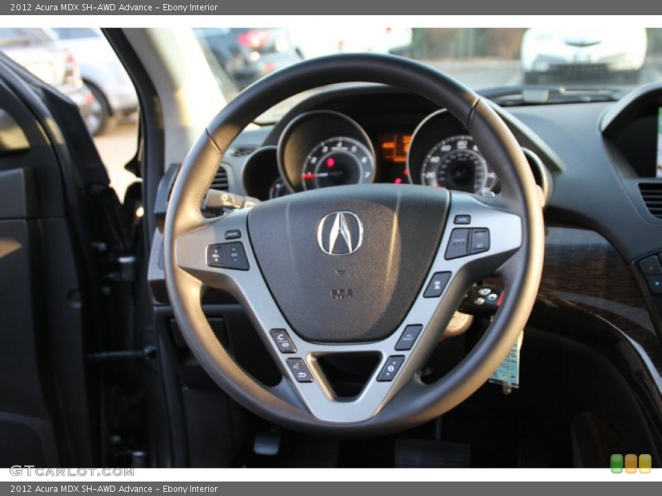 Ebony Interior Steering Wheel for the 2012 Acura MDX SH-AWD Advance #103340333