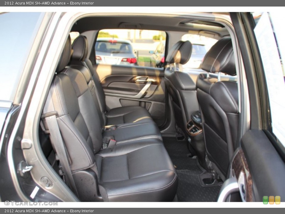 Ebony Interior Rear Seat for the 2012 Acura MDX SH-AWD Advance #103340465