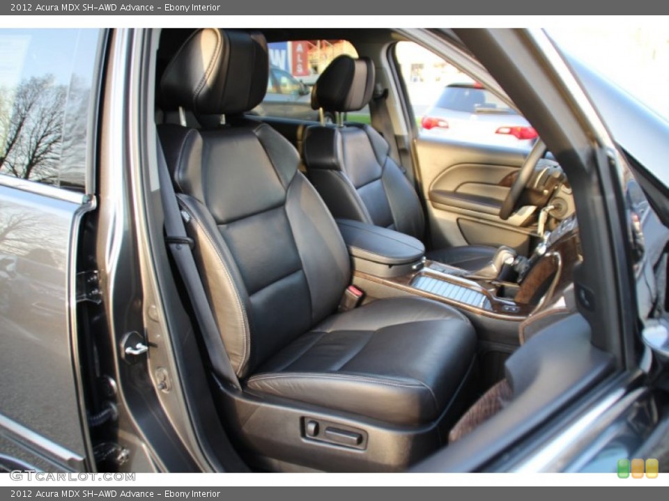 Ebony Interior Front Seat for the 2012 Acura MDX SH-AWD Advance #103340543