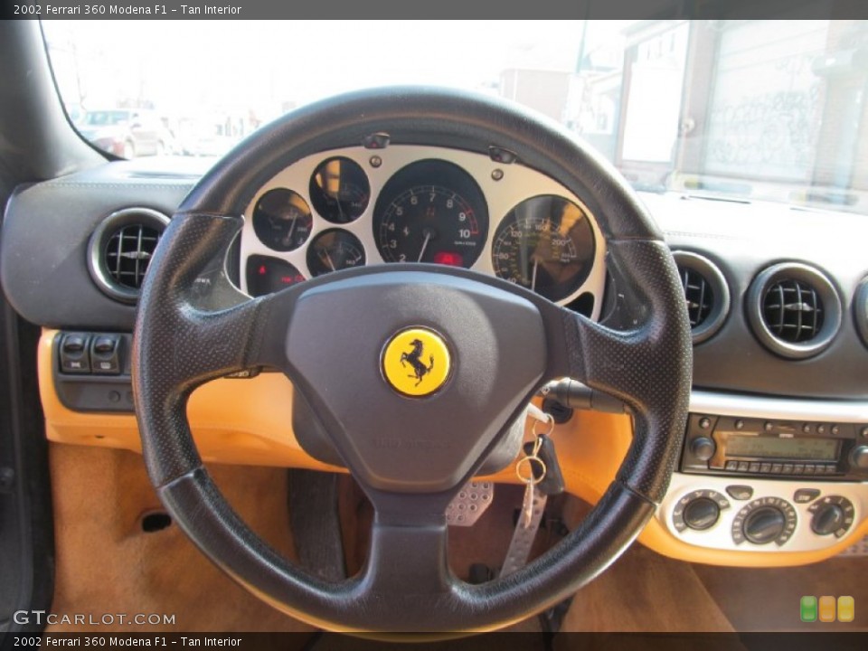 Tan Interior Steering Wheel for the 2002 Ferrari 360 Modena F1 #103340606