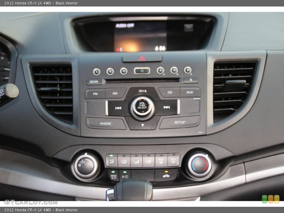 Black Interior Controls for the 2012 Honda CR-V LX 4WD #103343006