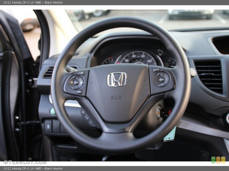 Black Interior Steering Wheel for the 2012 Honda CR-V LX 4WD #103343039