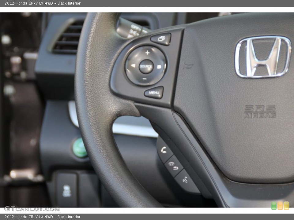 Black Interior Controls for the 2012 Honda CR-V LX 4WD #103343063