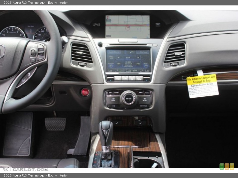 Ebony Interior Controls for the 2016 Acura RLX Technology #103349747