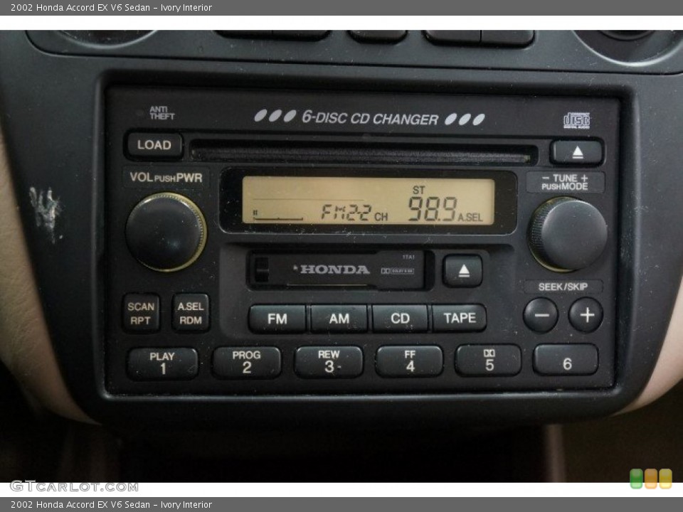 Ivory Interior Audio System for the 2002 Honda Accord EX V6 Sedan #103349873