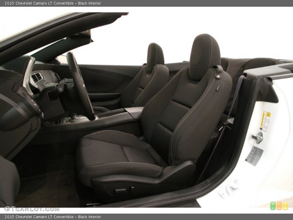 Black Interior Front Seat for the 2015 Chevrolet Camaro LT Convertible #103349879