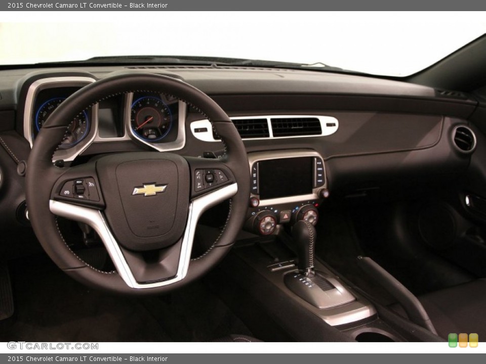 Black Interior Dashboard for the 2015 Chevrolet Camaro LT Convertible #103349897