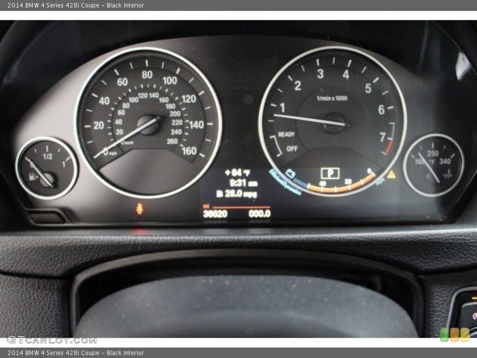 Black Interior Gauges for the 2014 BMW 4 Series 428i Coupe #103349921