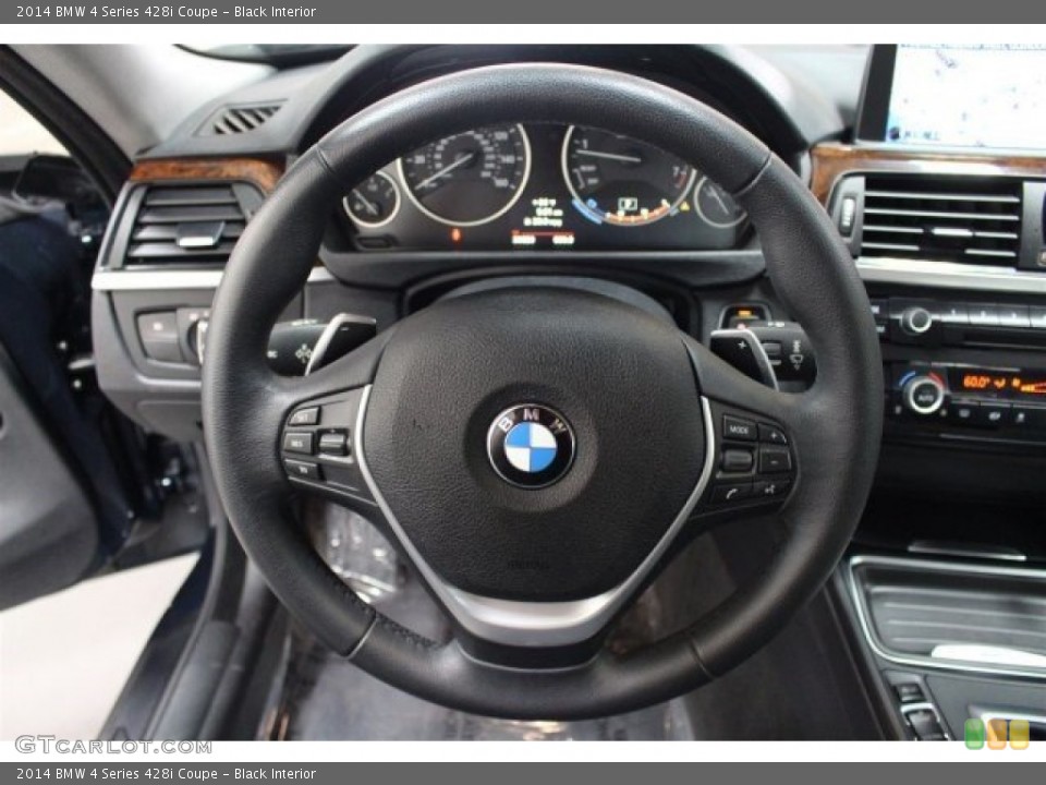 Black Interior Steering Wheel for the 2014 BMW 4 Series 428i Coupe #103349975