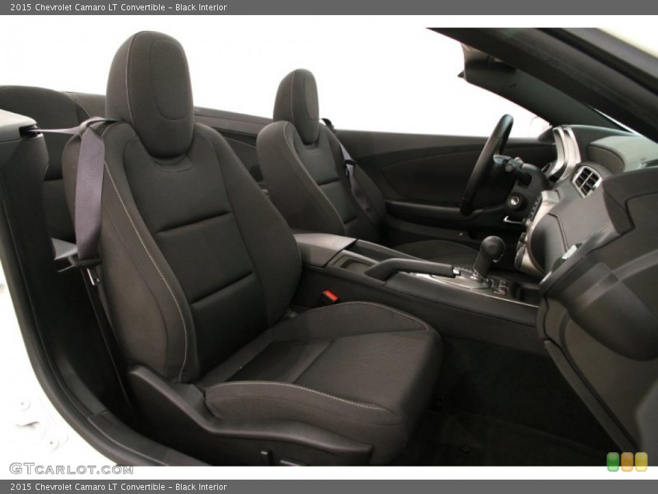 Black Interior Front Seat for the 2015 Chevrolet Camaro LT Convertible #103350026