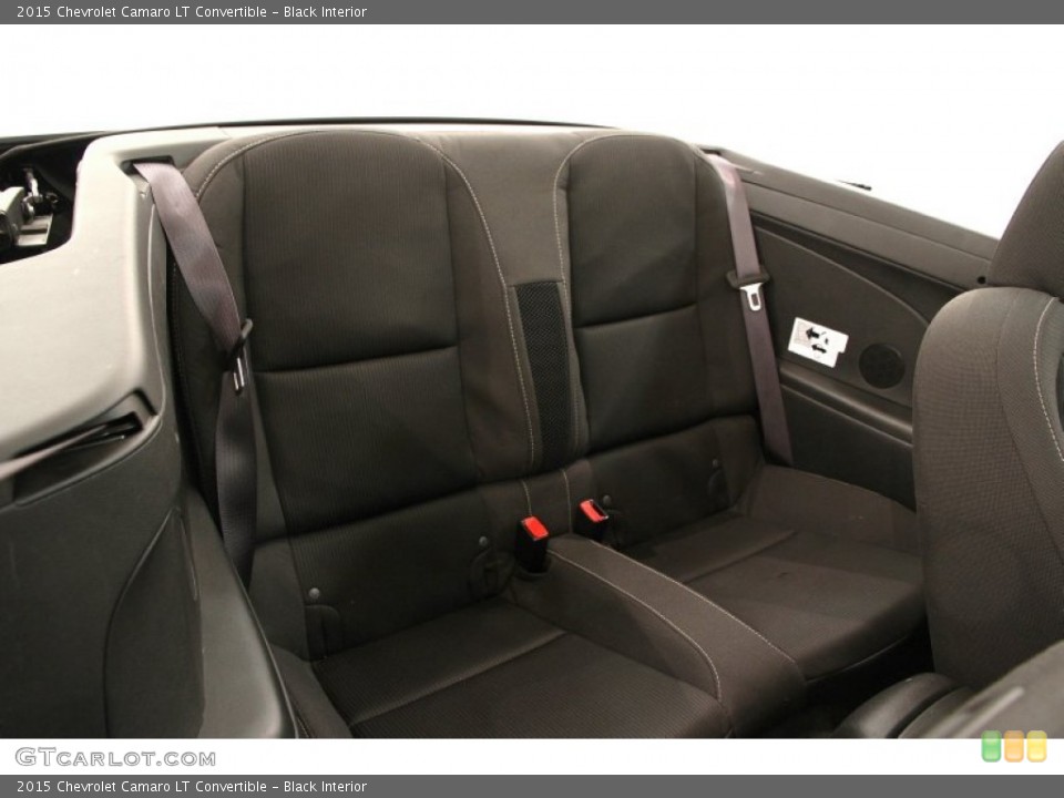 Black Interior Rear Seat for the 2015 Chevrolet Camaro LT Convertible #103350048