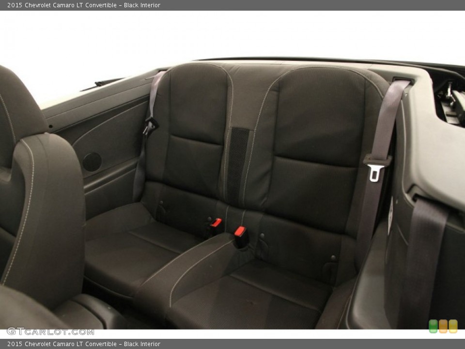 Black Interior Rear Seat for the 2015 Chevrolet Camaro LT Convertible #103350068