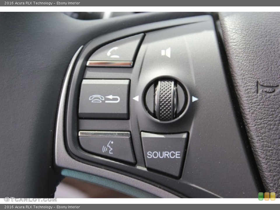 Ebony Interior Controls for the 2016 Acura RLX Technology #103350092