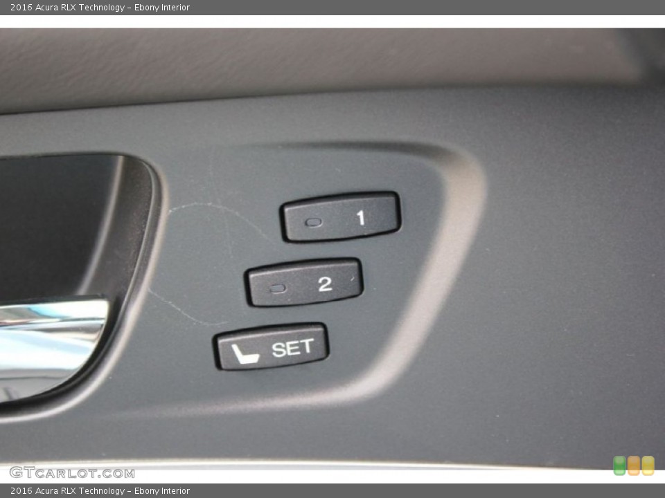 Ebony Interior Controls for the 2016 Acura RLX Technology #103350131