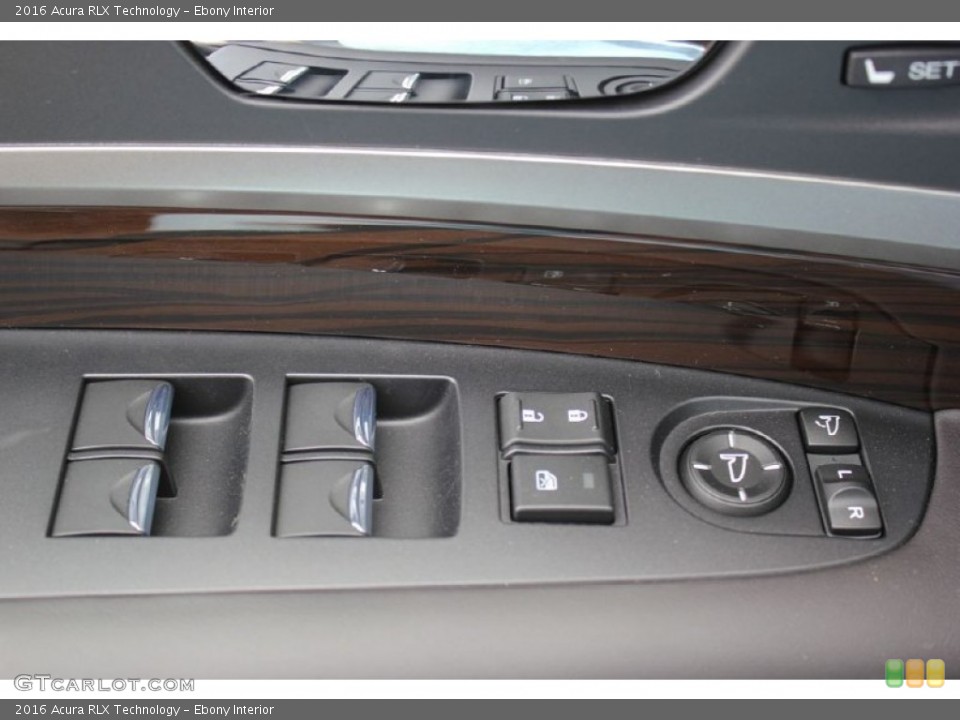 Ebony Interior Controls for the 2016 Acura RLX Technology #103350173