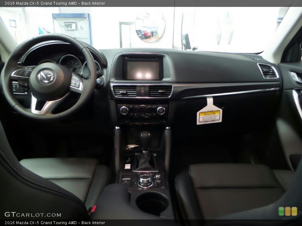 Black Interior Dashboard for the 2016 Mazda CX-5 Grand Touring AWD #103350758