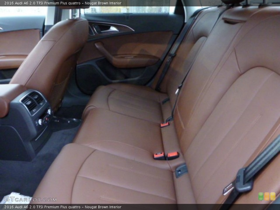 Nougat Brown Interior Rear Seat for the 2016 Audi A6 2.0 TFSI Premium Plus quattro #103354910