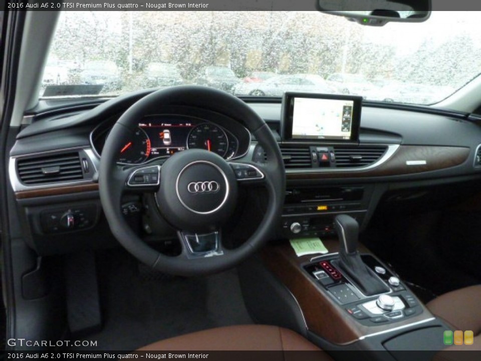 Nougat Brown Interior Dashboard for the 2016 Audi A6 2.0 TFSI Premium Plus quattro #103354931