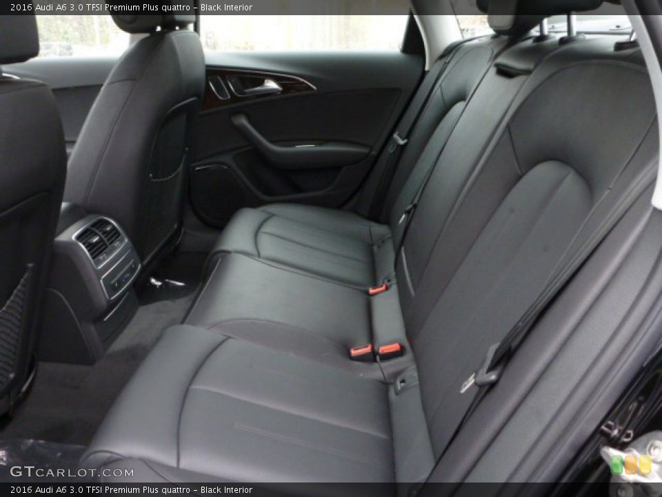 Black Interior Rear Seat for the 2016 Audi A6 3.0 TFSI Premium Plus quattro #103355183