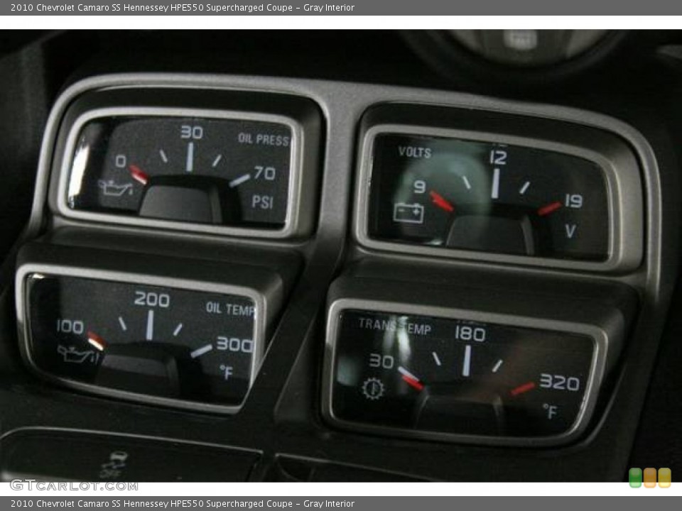 Gray Interior Gauges for the 2010 Chevrolet Camaro SS Hennessey HPE550 Supercharged Coupe #103364298