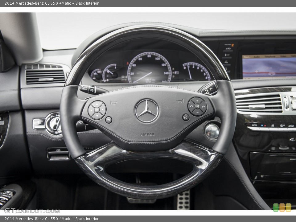 Black Interior Steering Wheel for the 2014 Mercedes-Benz CL 550 4Matic #103366002