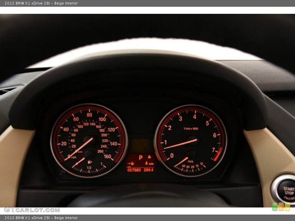 Beige Interior Gauges for the 2013 BMW X1 xDrive 28i #103367217