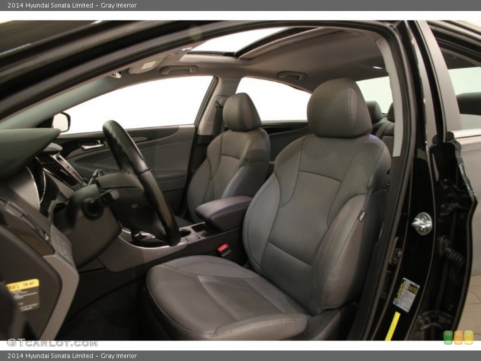 Gray Interior Front Seat for the 2014 Hyundai Sonata Limited #103368765