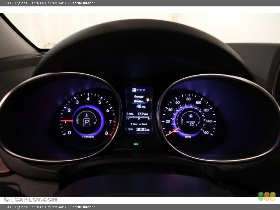 Saddle Interior Gauges for the 2013 Hyundai Santa Fe Limited AWD #103369782