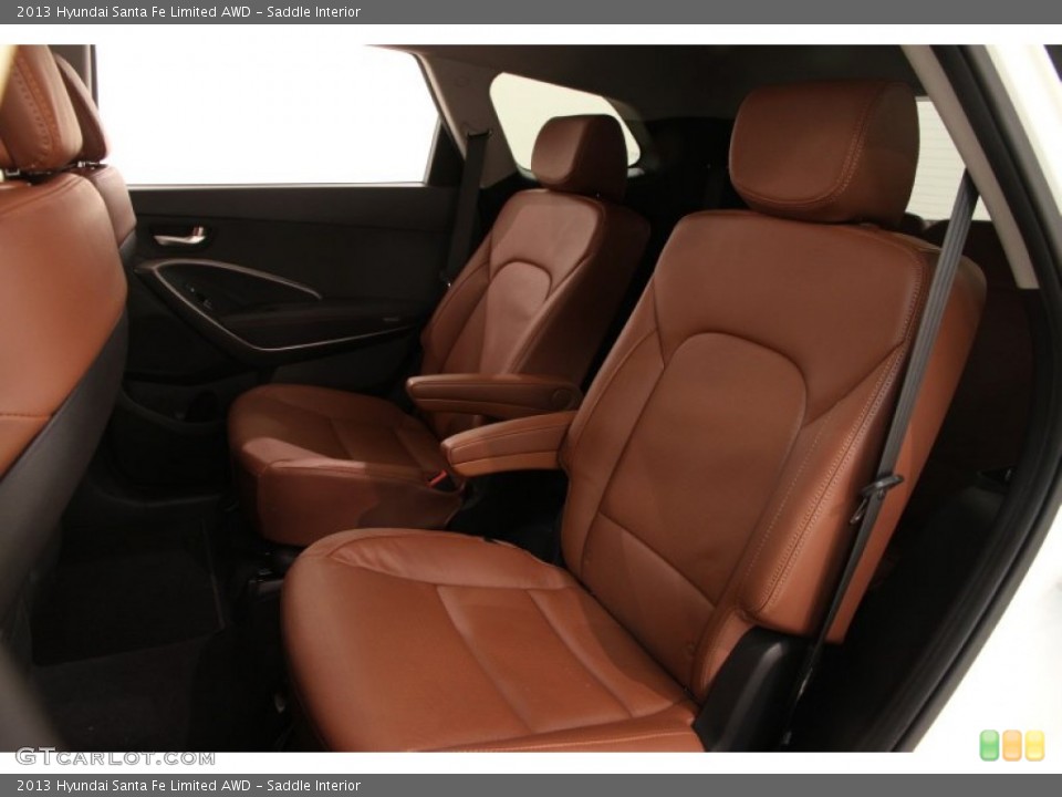 Saddle Interior Rear Seat for the 2013 Hyundai Santa Fe Limited AWD #103369923