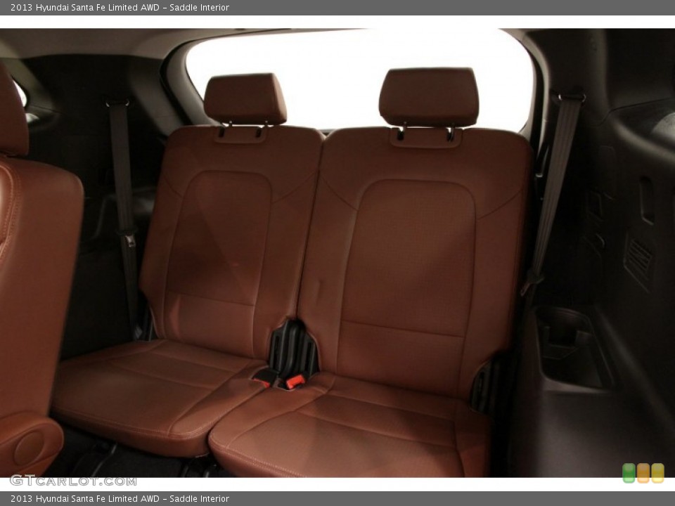 Saddle Interior Rear Seat for the 2013 Hyundai Santa Fe Limited AWD #103369941