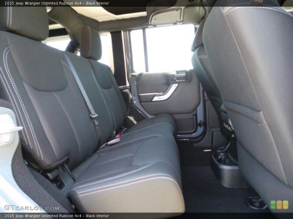 Black Interior Rear Seat for the 2015 Jeep Wrangler Unlimited Rubicon 4x4 #103369968
