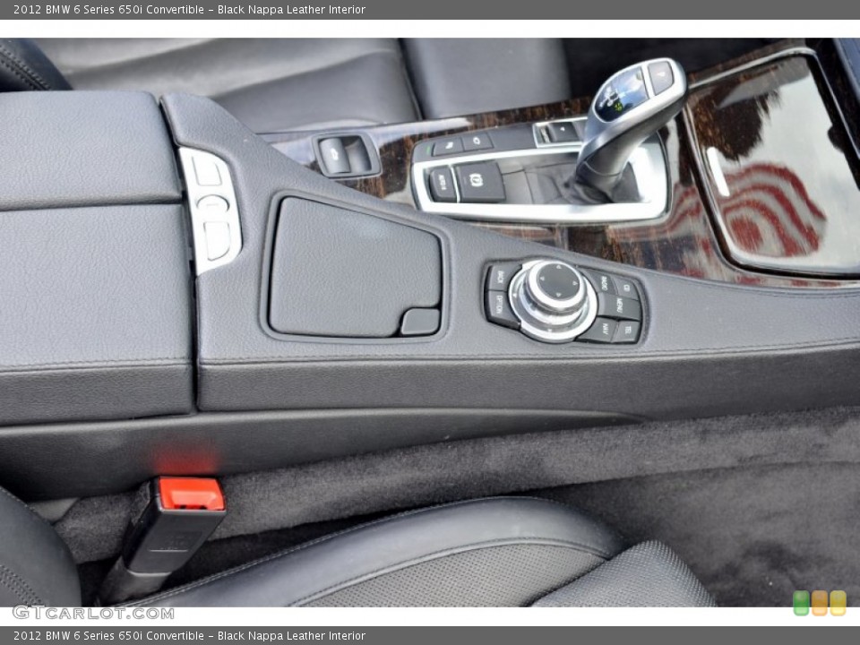 Black Nappa Leather Interior Controls for the 2012 BMW 6 Series 650i Convertible #103372486