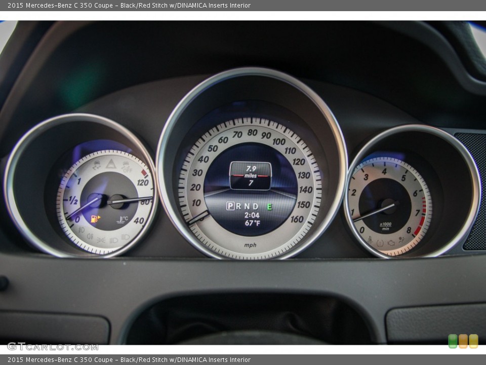Black/Red Stitch w/DINAMICA Inserts Interior Gauges for the 2015 Mercedes-Benz C 350 Coupe #103378644