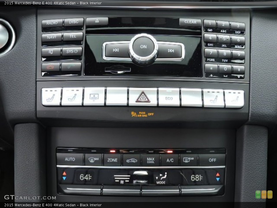 Black Interior Controls for the 2015 Mercedes-Benz E 400 4Matic Sedan #103379226