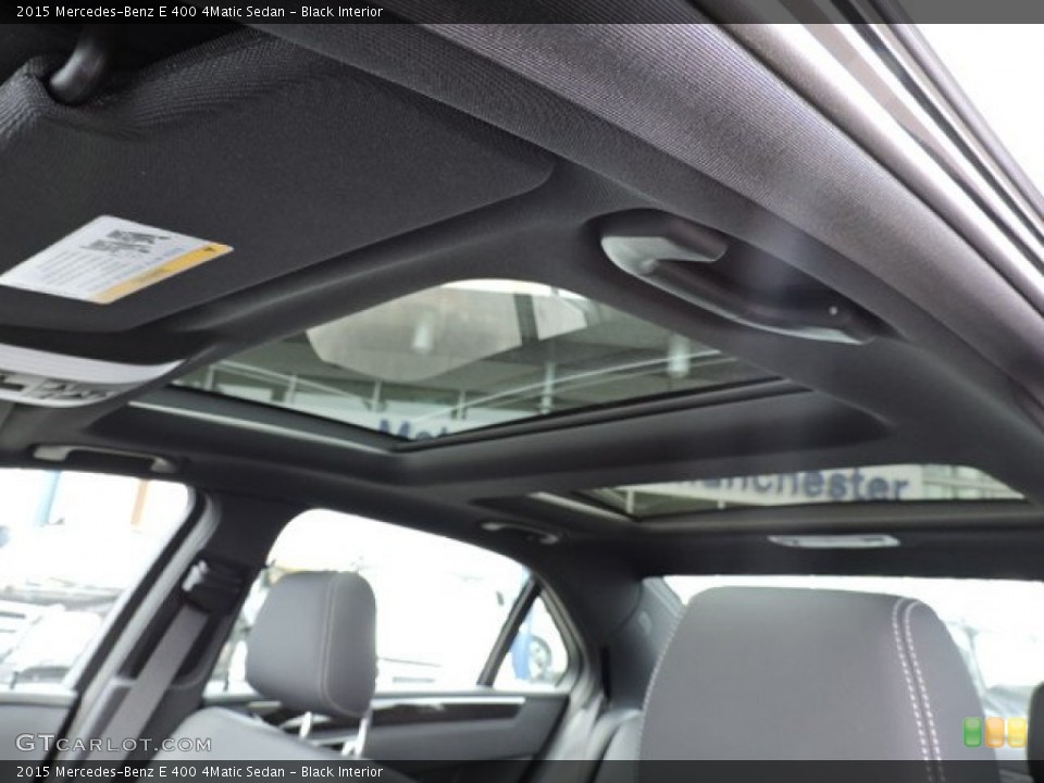 Black Interior Sunroof for the 2015 Mercedes-Benz E 400 4Matic Sedan #103379271